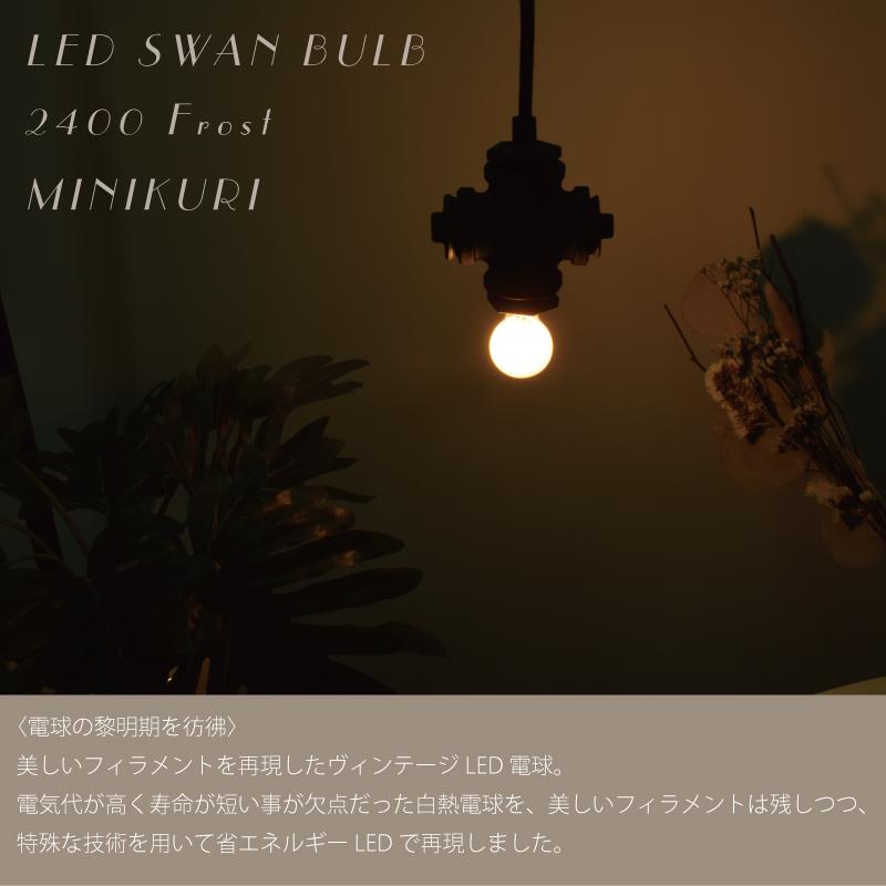 LED電球 SWAN ミニクリ【調光対応型】 25W相当 E17 230lm 電球色 （500016：SWB-LDK3L-K35-F24） 爆買 | スワン電器 | 03