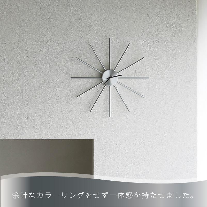 INTERFORM（インターフォルム） 掛時計 おしゃれ 時計 メタル シルバー