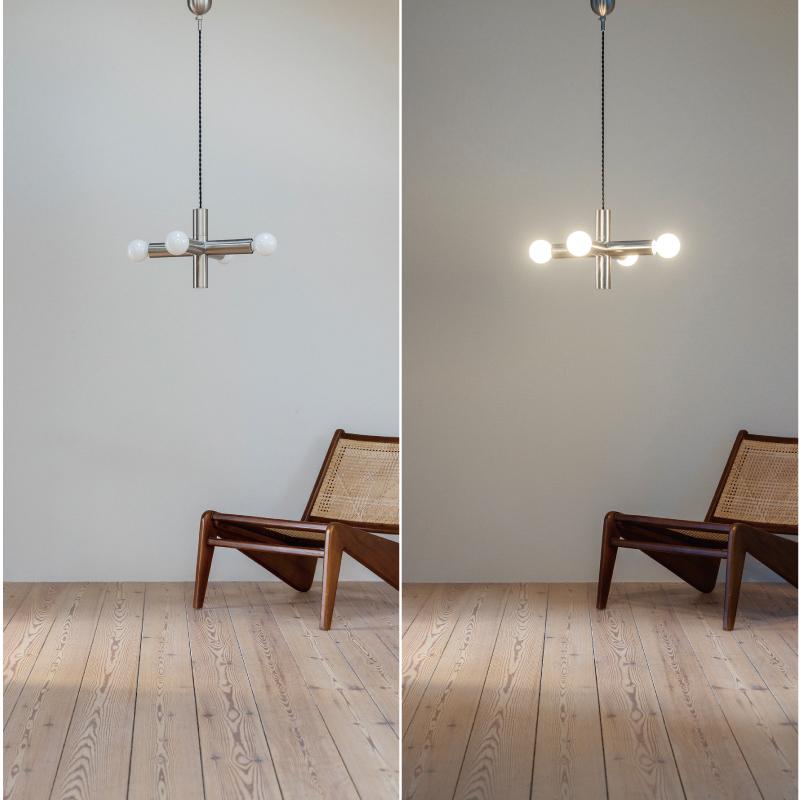 インターフォルム おしゃれ 照明器具 天井照明 無骨 ミニマル ダイニング カフェ 4灯 Eclat エクラ LT-4538 在庫 爆買_2