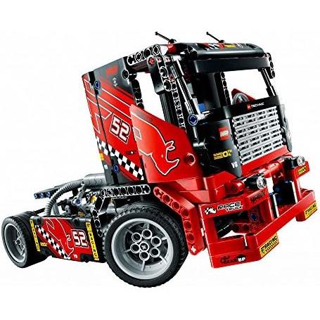LEGO レゴ テクニック 42041 レーシングトラック 2 イン 1、赤と黒 
