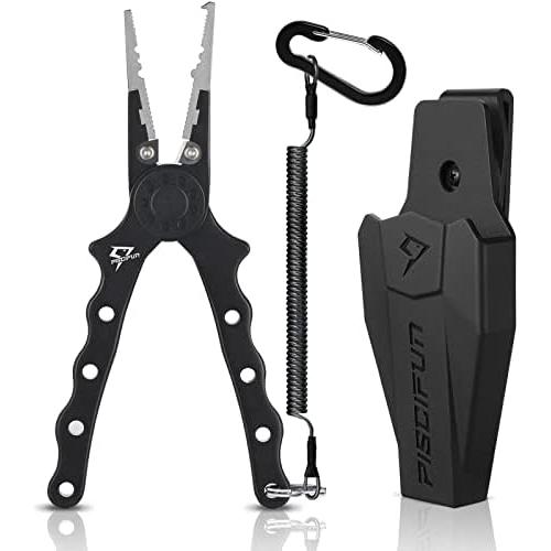 【並行輸入品】 釣り アウトドア Piscifun フィッシングプライヤー スプリットリング付きソルトウォーターフィッシング Piscifun-TL050-J |  | 08