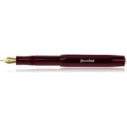 カヴェコ Kaweco クラシックスポーツミディアムペンのペン+ 6個の黒インクカートリッジセット ブルゴーニュ バー｜dotsupplyllc｜02