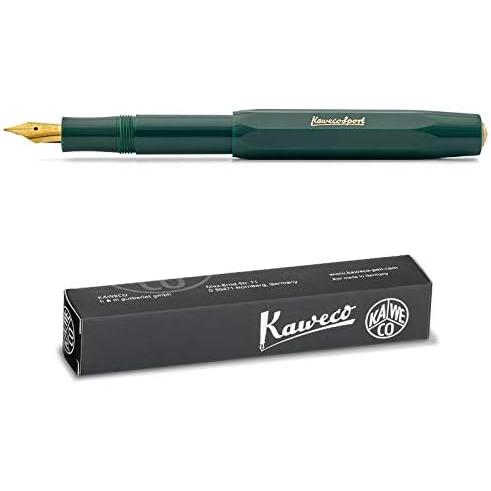 カヴェコ Kaweco クラシックスポーツファインペンニ年万年筆+ 6個の黒カートリッジセット グリーン｜dotsupplyllc｜03