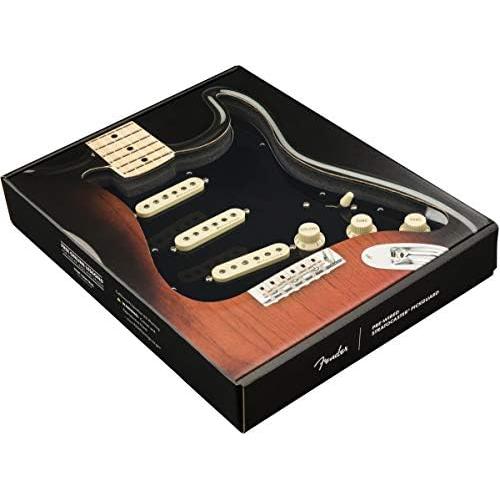 フェンダーギターパーツ Pre-Wired Strat Pickguard, ビンテージ Noiseless SSS, Black 11 Hole｜dotsupplyllc｜03