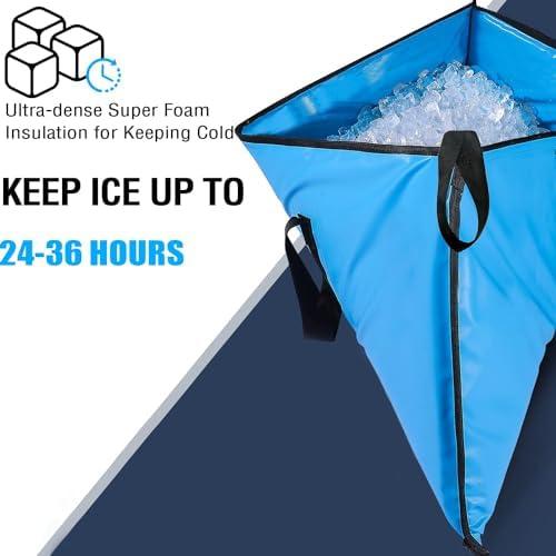 【並行輸入品】 釣り アウトドア バッファローギア断熱 フィッシュクーラーバッグ40x18インチ モンスター漏れ防止魚キルバッ Basic zipper |  | 02