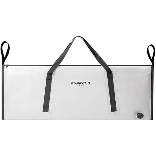 【並行輸入品】 釣り アウトドア バッファローギア断熱 フィッシュクーラーバッグ40x18インチ モンスター漏れ防止魚キルバッ Basic zipper |  | 07