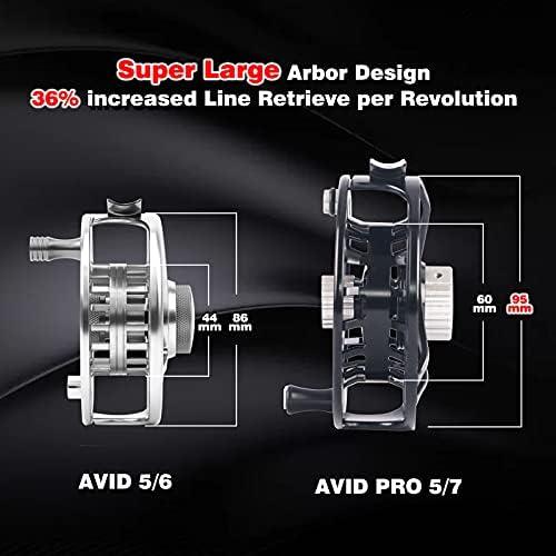 【並行輸入品】 釣り アウトドア マックスキャッチ フライフィッシングリール CNC加工アルミボディ スーパーラージアーバー AVID PRO |  | 02