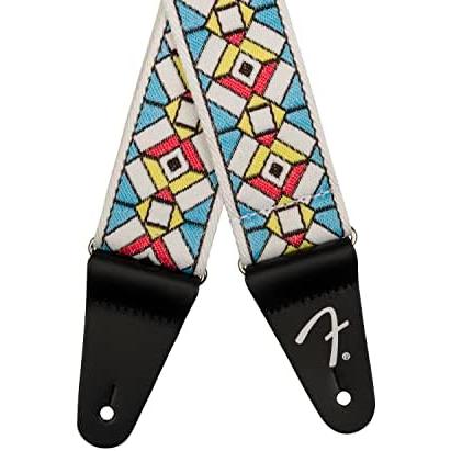カナダ製楽器用ストラップ Pasadena Woven ストラップ, Red Snowflake, 2" 【ナイト】