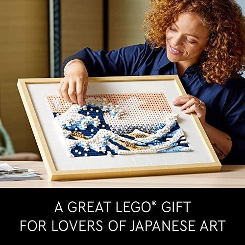 LEGO レゴ アート北斎-大波31208、3D日本壁アートクラフトキット、額 