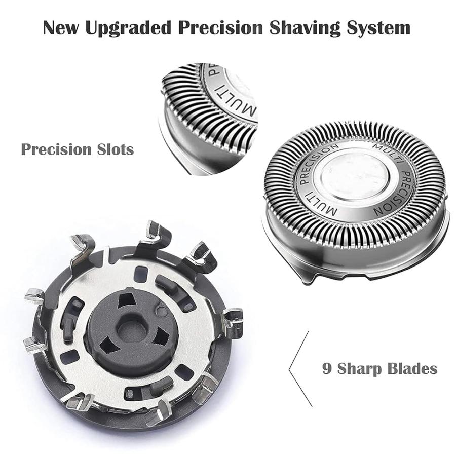 シェーバー 髭剃り バリカン カミソリ SH5052 シリーズ 5000 のひげそりのための取り替えの頭部の刃適合 Serie50 SH50-6P-Ne｜dotsupplyllc｜03