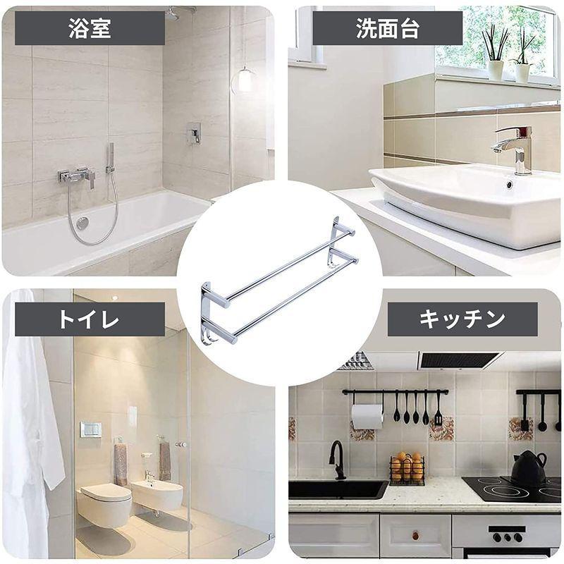 賃貸でも洗面所の壁をおしゃれに ニトリなどのタオル掛け10選 Limia リミア 穴あけなしのタオルホルダーバスルームタオルレール Mintsushiutah Com