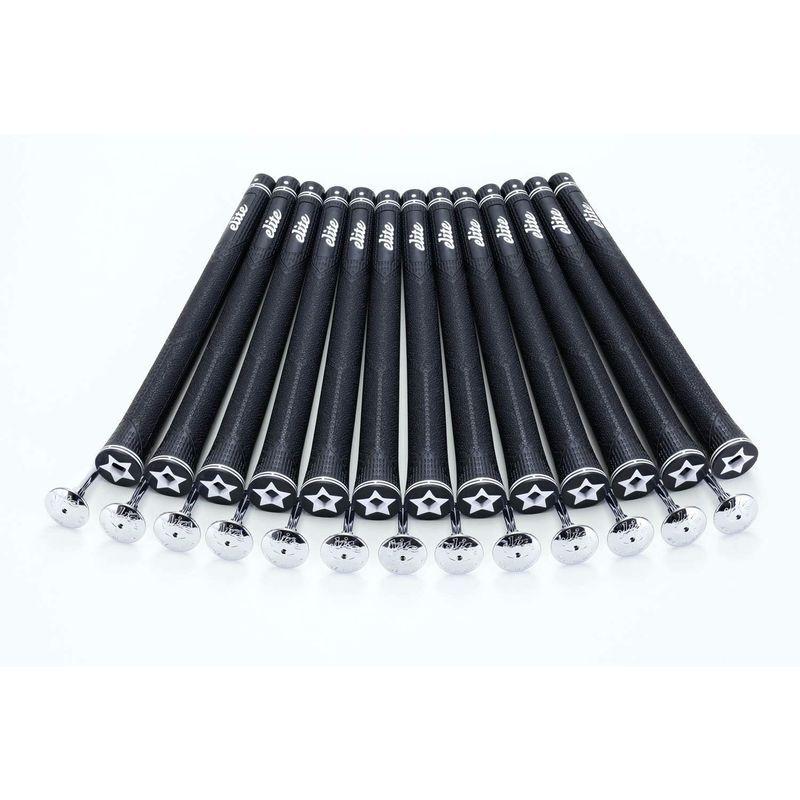 elitegrips (エリートグリップ) ゴルフ グリップ C48 13本セット ベルリナブラック バックライン無し C48 エリートグリップ ゴルフ グリップ 13本セット ベルリナブラック バックライン無し