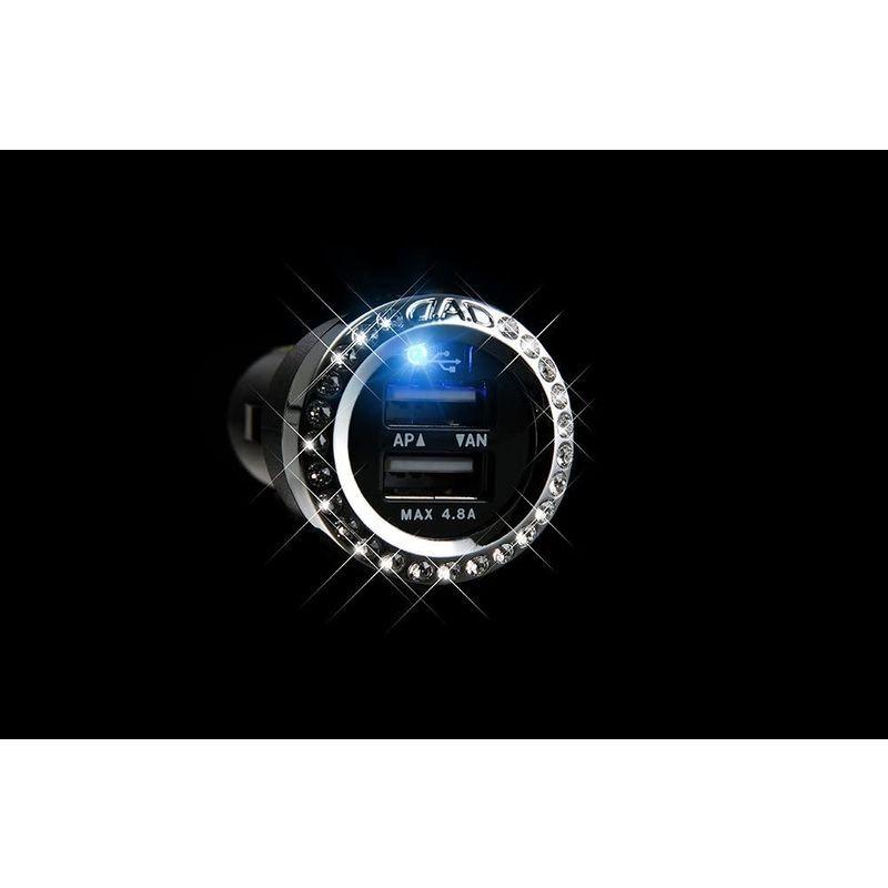 ギャルソン Dad デュアルusbソケット 4 8 12v専用 Usb合計最大出力4 8a クリスタル Sb0 01 D A D ドットコム 通販 Yahoo ショッピング