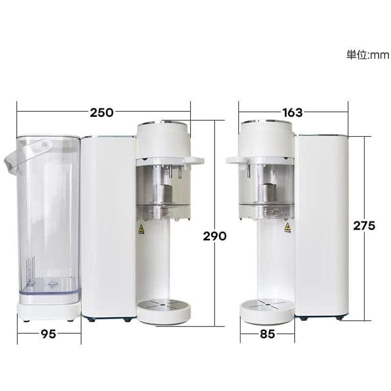 THANKO 湯温と蒸しにこだわるティーメーカー「茶葉リスタ CHA-barista」S-CTW21W 湯温と蒸しにこだわるティーメーカー 茶葉リスタ CHA barista CTW21W サイズ mm ウォータータンク ティーサーバー 150ml