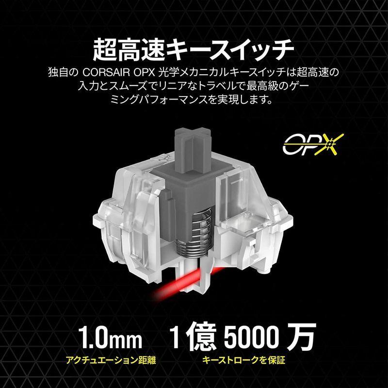 CORSAIR K100 RGB フラグシップ光学メカニカルゲーミングキーボード CH-912A01A-JP 日本語配列 Corsair 自 CORSAIR RGB K100 フラグシップ光学メカニカルゲーミングキーボード CH 912A01A JP 日本語配列 Corsair 4，000Hz