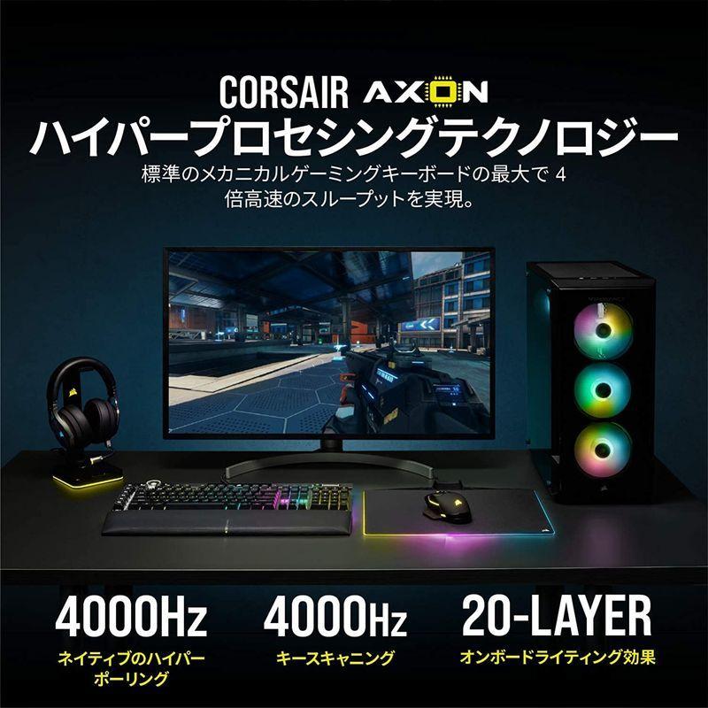 CORSAIR K100 RGB フラグシップ光学メカニカルゲーミングキーボード CH-912A01A-JP 日本語配列 Corsair 自 CORSAIR RGB K100 フラグシップ光学メカニカルゲーミングキーボード CH 912A01A JP 日本語配列 Corsair 4，000Hz