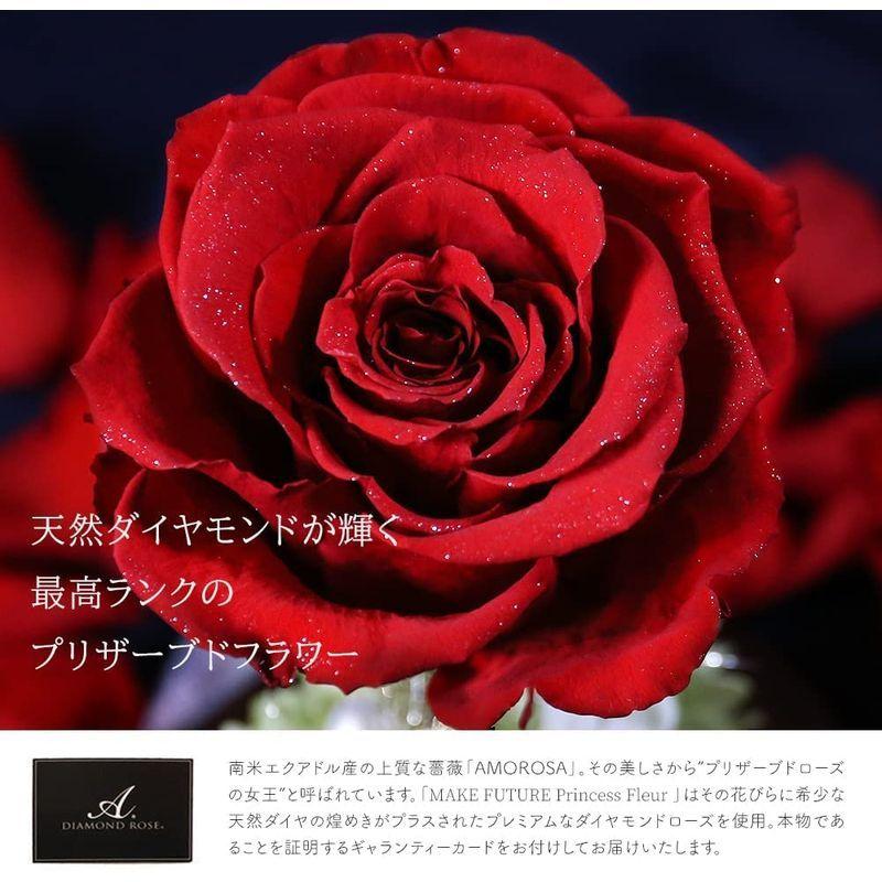 Makefuture プリンセスフルール プリザーブドフラワー ガラスドーム バラ 美女と野獣 プロポーズ ブライトレッド プリンセスフルール ブライトレッド プリザーブドフラワー ガラスドーム バラ 美女と野獣 プロポーズ サイズ