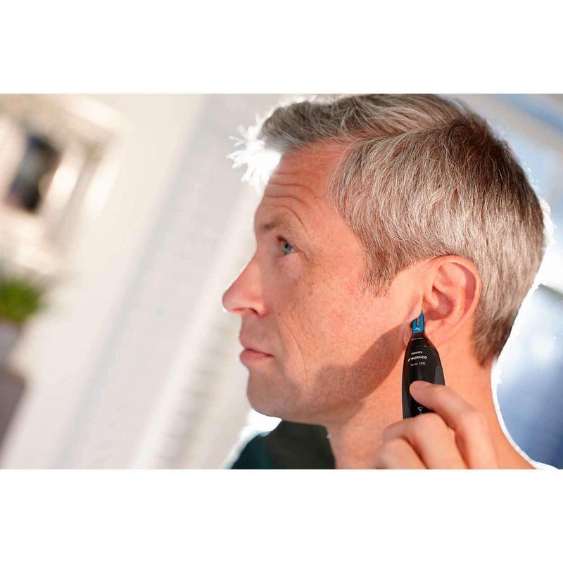 Philips Norelcoシリーズ 1000 ノーズトリマー NT1700 鼻、耳、眉毛用ヘアトリミング ProtecTubeテクノロジ Philips Norelcoシリーズ ノーズトリマー NT1700 眉毛用ヘアトリミング 3mm 1/8インチ