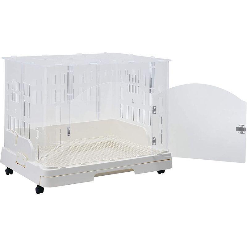 ジェックス スマートルームクリア うさぎ用アクリル製ケージ 段差が低い 観音開きタイプ 引き出し・トイレ付き ホワイト スマートルームクリア うさぎ用アクリル製ケージ 段差が低い 観音開きタイプ 引き出し トイレ付き ホワイト