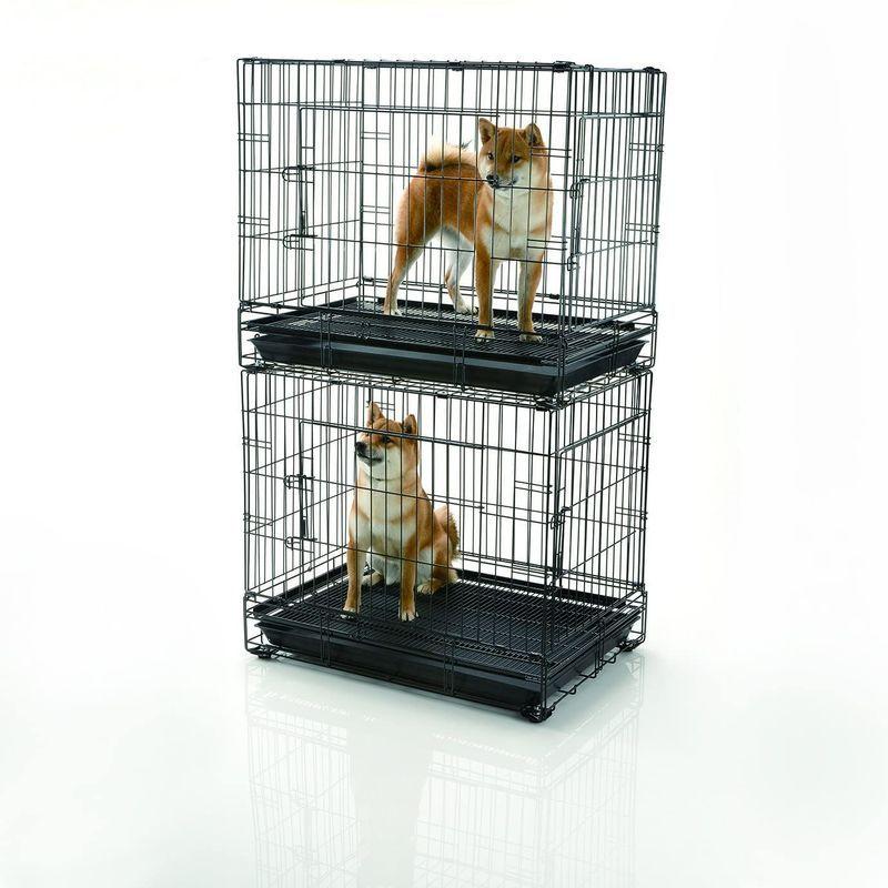 リッチェル プロフェッショナルペットケージ M ブラック 62.5×42.5×56cm プロフェッショナルペットケージ ブラック 5×42 5×56cm