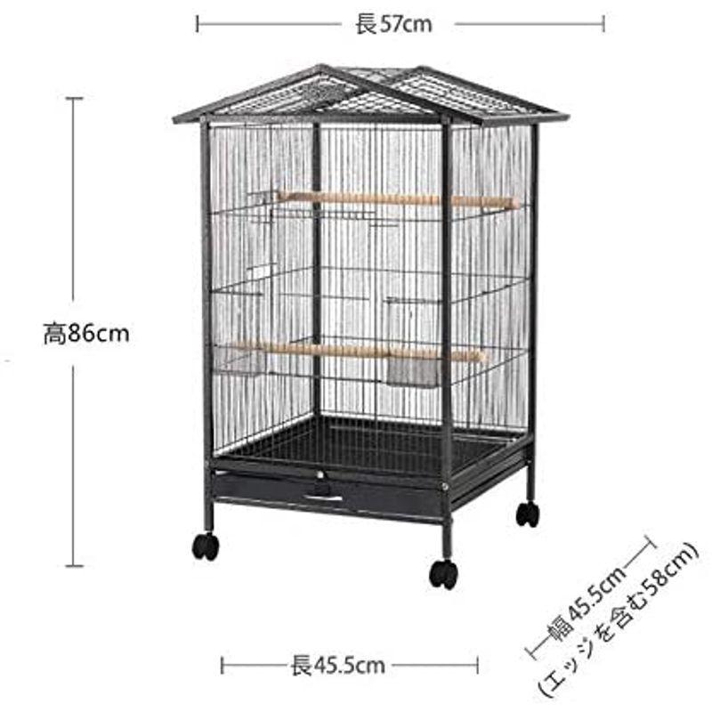 Aeon hum 鳥かご 鳥ケージ バードゲージ 大型 豪華ケージ 大きい 複数飼い キャスタ-付き インコ オウムケージ オカメ セキセイ hum 鳥かご 鳥ケージ バードゲージ 大型 豪華ケージ 大きい 複数飼い キャスタ 付き インコ オウムケージ オカメ セキセイ 5*45 5*86CM