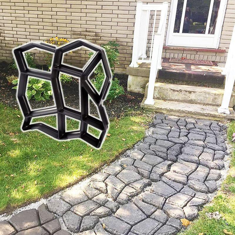 Krw コンクリート 用 型枠 ガーデニング モールド 遊歩道 景観コンクリート 舗装 Diy 庭づくり プラスチック製 庭石 石畳 単品 ドットコム 通販 Yahoo ショッピング