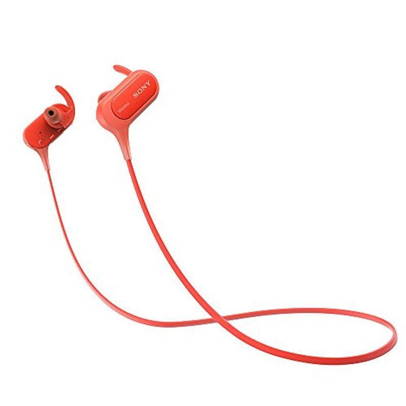 ソニー ワイヤレスイヤホン MDR-XB50BS : 防滴/スポーツ向け Bluetooth対応 マイク付き レッド MDR-XB50BS(13020円)