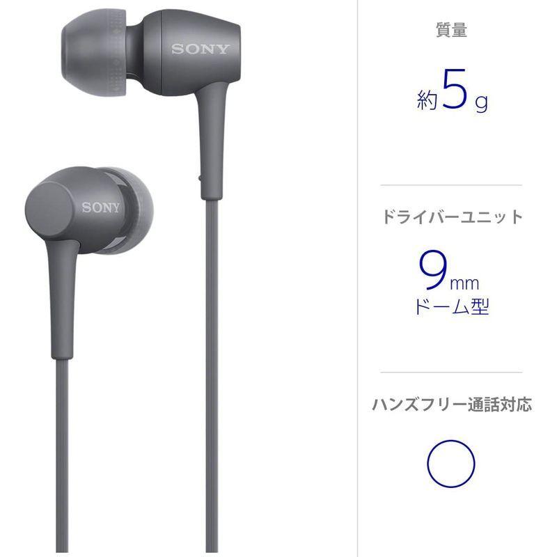 ソニー イヤホン h.ear in 2 IER-H500A : ハイレゾ対応 カナル型 リモコン・マイク付き 2017年モデル グレイッシュ IER H500A イヤホン ear in ハイレゾ対応 カナル型 リモコン マイク付き 2017年モデル