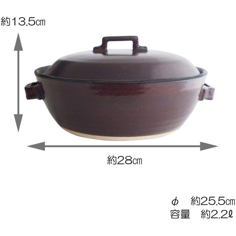 マルヨシ陶器 セラミック加工 IH 土鍋 STYLE BROWN 8号 茶 2.2l 土鍋 IH対応 おしゃれ 8号 M1079 マルヨシ陶器 M1079 C1235525314(11856円)