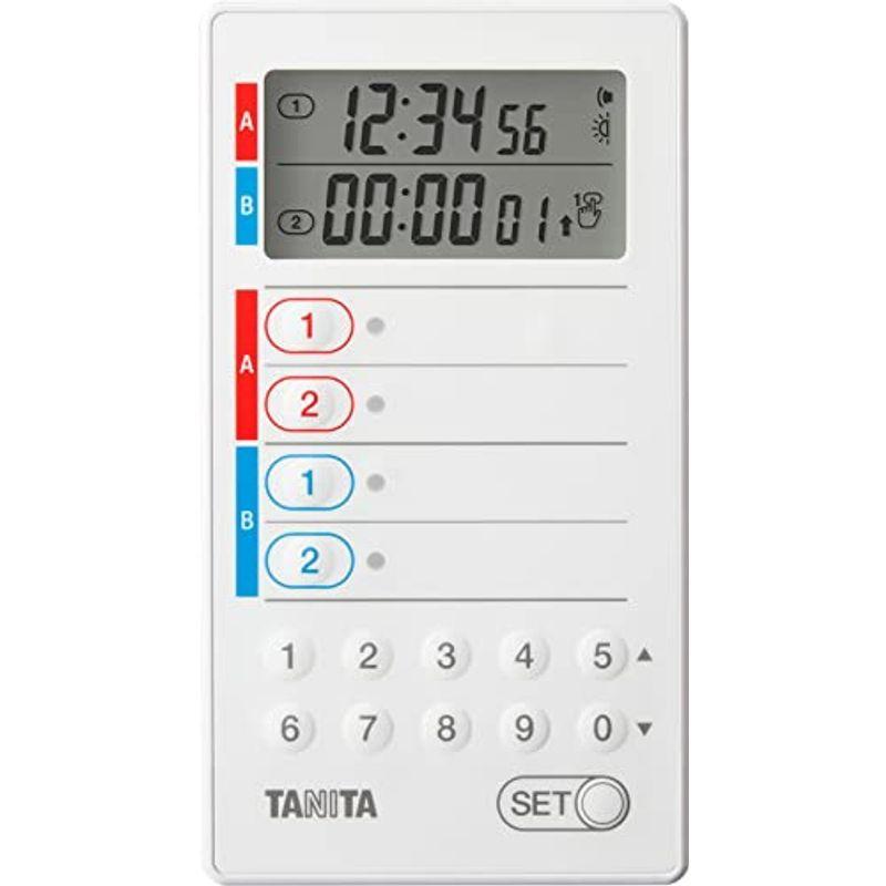 タニタ 業務用 デジタルタイマー 100時間計 ホワイト TD-427-WH 8.9×16×2.8cm