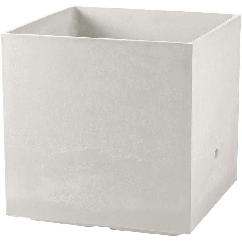 リッチェル 大型プランター 陶器風 ホワイト 45×45×45cm ラヴィーレWS キューブ 45型 底面給水機能付き 709002 大型プランター 陶器風 ホワイト 45×45×45cm ラヴィーレWS キューブ 45型 底面給水機能付き サイズ