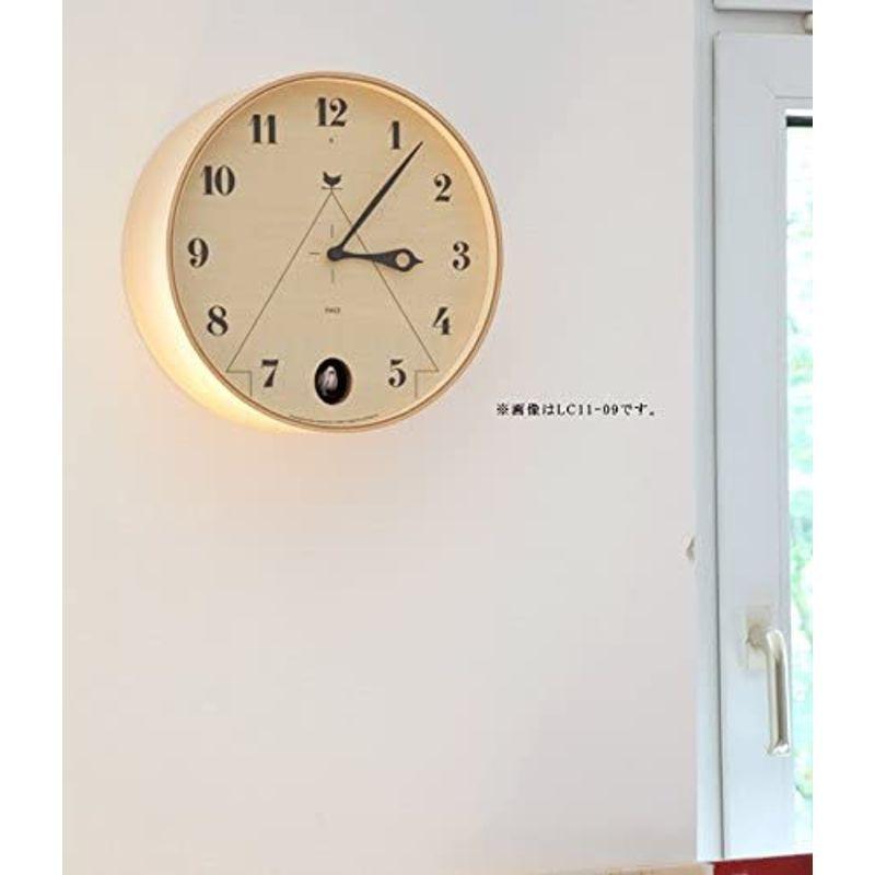 レムノス 掛け時計 パーチェ アナログ カッコー 木枠 茶 LC17-14 BW Lemnos 掛け時計 パーチェ アナログ カッコー 木枠 LC17 BW Lemnos