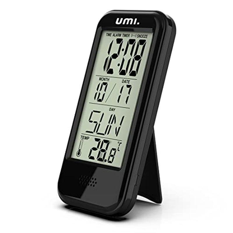 Umiデジタル目覚まし時計 Lcd大画面時計 置き時計カレンダー温度表示 12 24時間 ラウドタイマー卓上時計 スヌーズ機能付き 壁掛け時 ドットコム 通販 Yahoo ショッピング