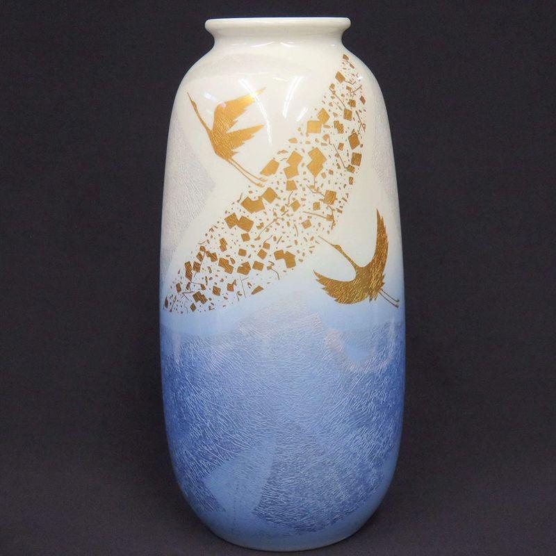 廃盤商品 九谷焼 花瓶 銀彩 陶器 インテリア 日本製 ブランド 伝統工芸