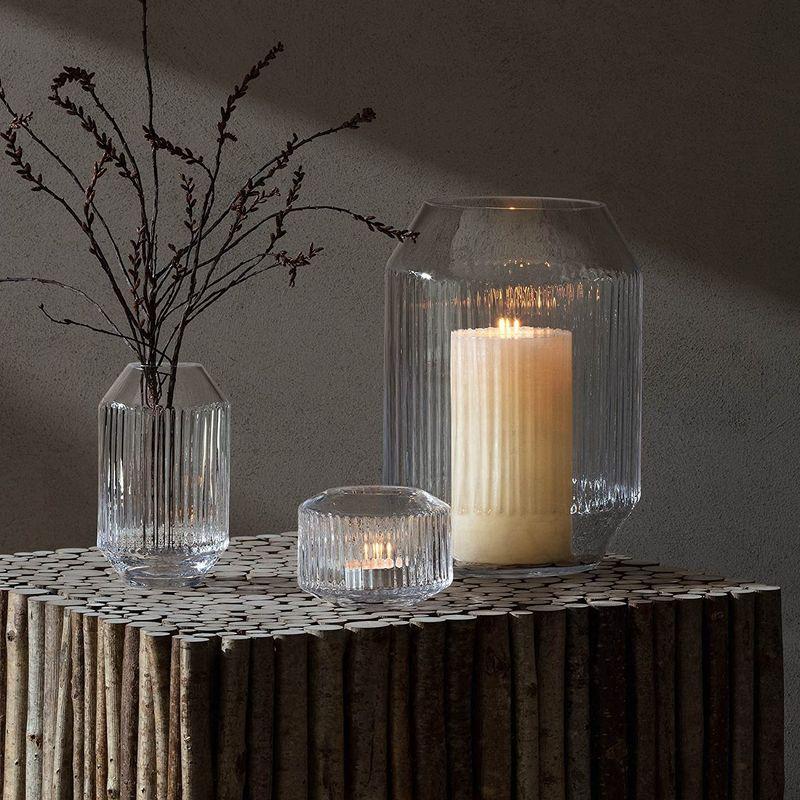 LSA (エルエスエー) Rotunda Lantern/Vase H26cm Sapphire W18xD18xH26cm エルエスエー Rotunda Lantern/Vase H26cm Sapphire W18xD18xH26cm