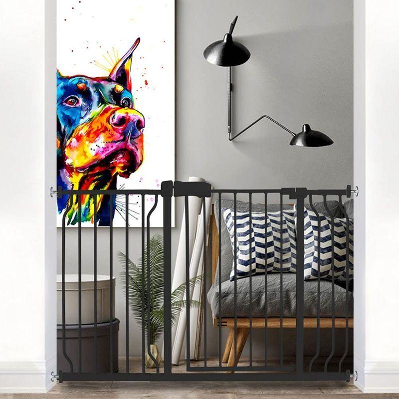 エルフ ベビー(Fairy Baby) ベビーゲート 階段上 ペットゲート ベビーフェンス 突っ張り式 オートクローズ機能 ビデオ付き 扉開 ベビー Fairy Baby ベビーゲート 階段上 ペットゲート ベビーフェンス 突っ張り式 オートクローズ機能 ビデオ付き