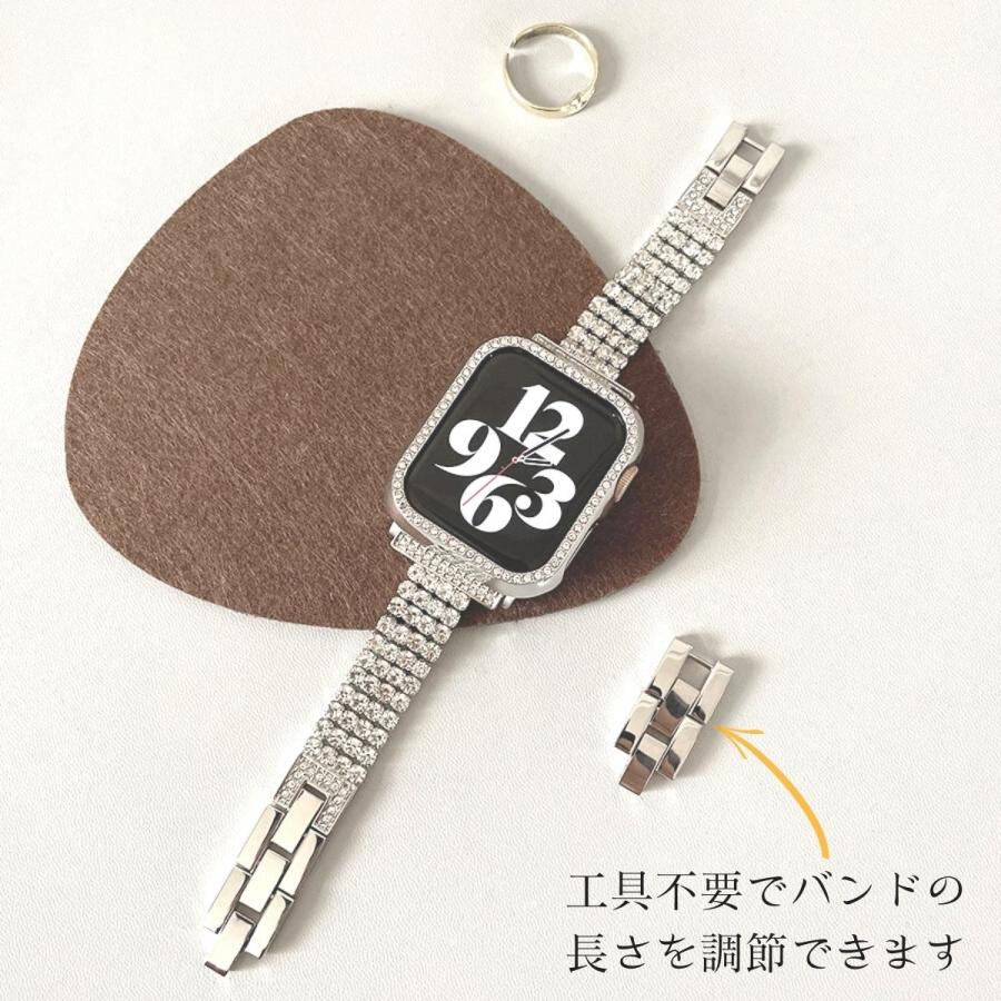 アップルウォッチ バンド apple watch8 7 韓国 キラキラ ライン