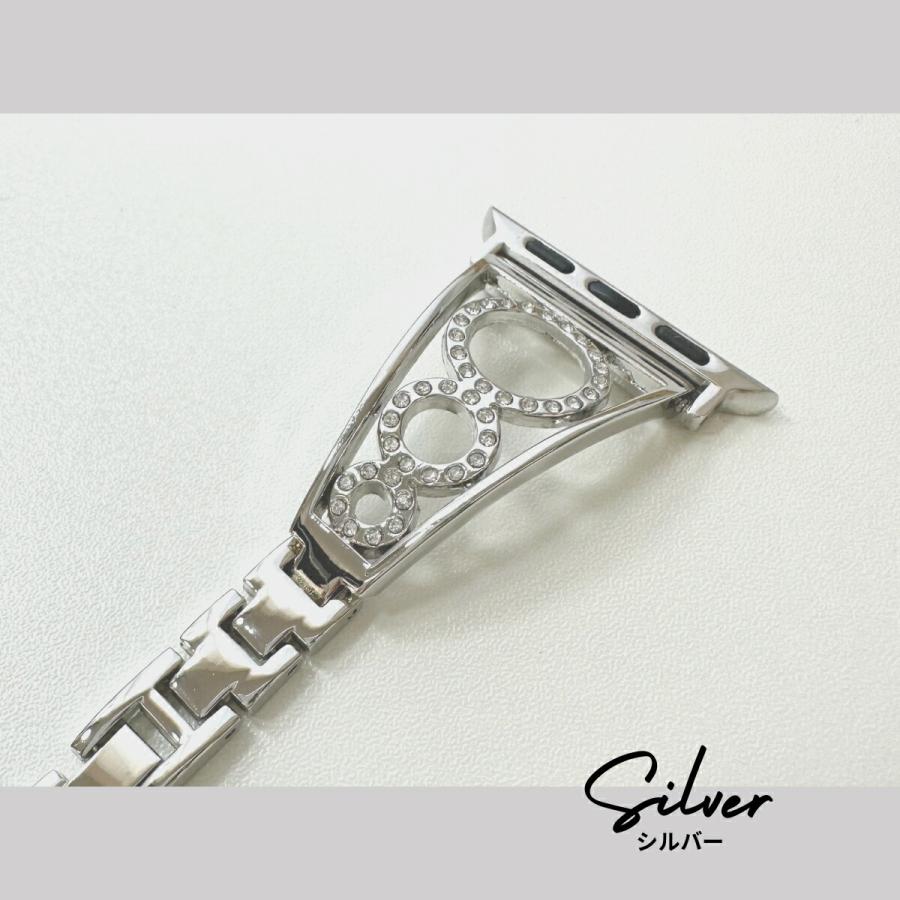 アップルウォッチ バンド apple watch 8 7 SE 韓国 キラキラ ライン