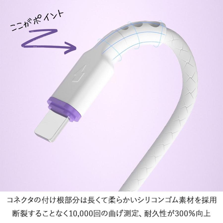 iPhoneケーブル Lightningケーブル PD 2.4A 選べるタイプ 1m 2m Power Delivery ケーブル アイフォン 充電ケーブル iPhone充電ケーブル ライトニングケーブル | ブランド登録なし | 01