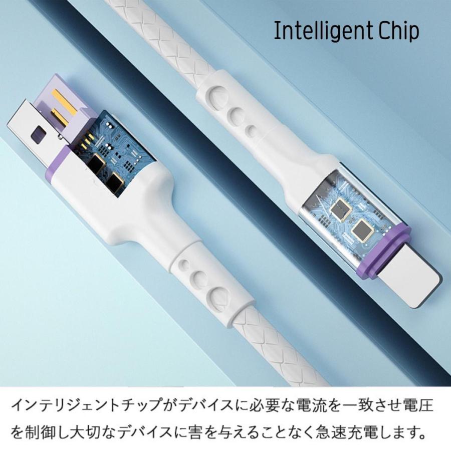 iPhoneケーブル Lightningケーブル PD 2.4A 選べるタイプ 1m 2m Power Delivery ケーブル アイフォン 充電ケーブル iPhone充電ケーブル ライトニングケーブル | ブランド登録なし | 03