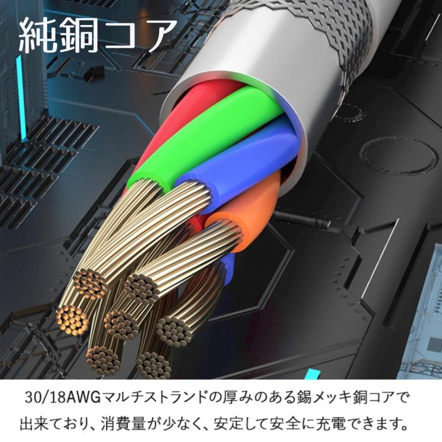 iPhoneケーブル Lightningケーブル PD 2.4A 選べるタイプ 1m 2m Power Delivery ケーブル アイフォン 充電ケーブル iPhone充電ケーブル ライトニングケーブル | ブランド登録なし | 04