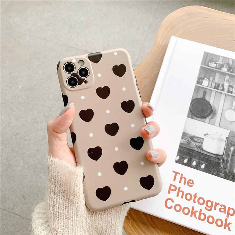 Iphone11 ケース Iphone Se ケース Iphone8 Se2 Iphone Xs Iphone8plus ケース おしゃれ アイフォン スマホケース グレージュ ハート 水玉 ドット マット I1051 Dot To Dot 通販 Yahoo ショッピング