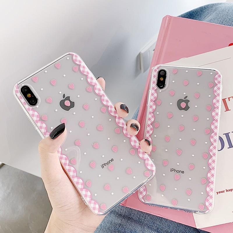 Iphone Se ケース Iphone8 Xr Iphonese ケース Iphone Xs Iphone8plus ケース おしゃれ アイフォン スマホケース クリアケース 苺 ドット ファッション I10 Dot To Dot 通販 Yahoo ショッピング