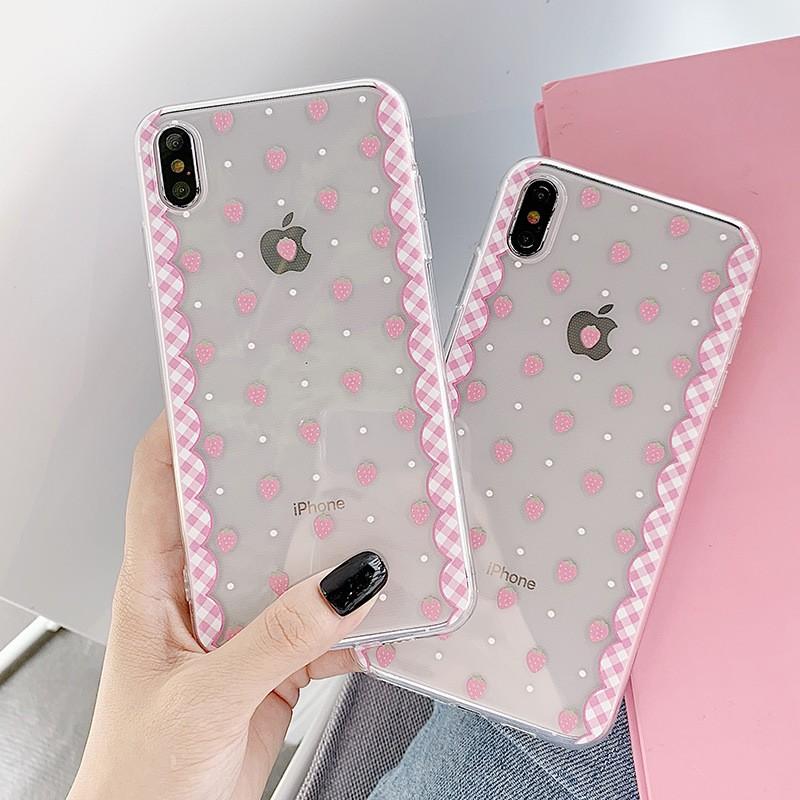 Iphone Se ケース Iphone8 Xr Iphonese ケース Iphone Xs Iphone8plus ケース おしゃれ アイフォン スマホケース クリアケース 苺 ドット ファッション I10 Dot To Dot 通販 Yahoo ショッピング