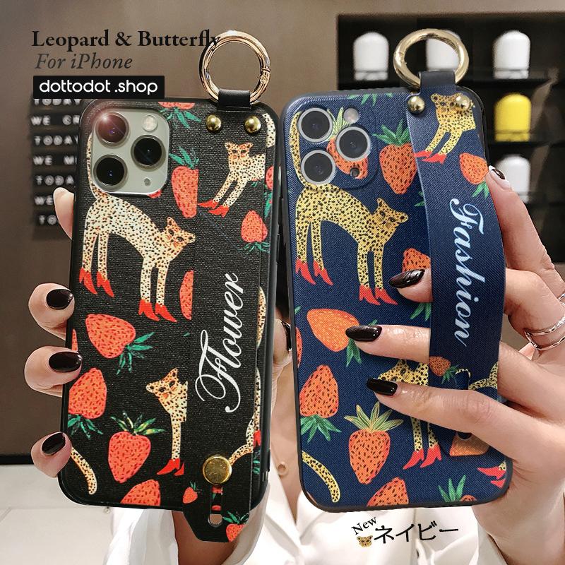 Iphone12 Mini ケース Iphone12 ケース Iphone Se ケース 8 11 Xr Xs ケース 韓国 おしゃれ 耐衝撃 ベルト リング レオパード いちご 頑丈 大人 かわいい I Dot To Dot 通販 Yahoo ショッピング