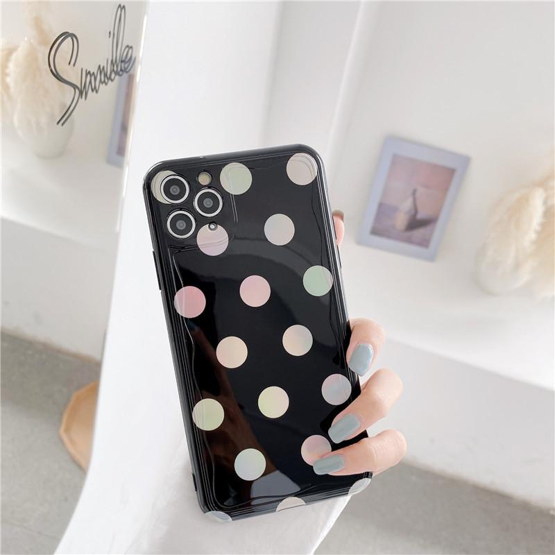 iPhone11 ケース iPhone11Pro iPhoneXS 大人可愛い 水玉 ドット