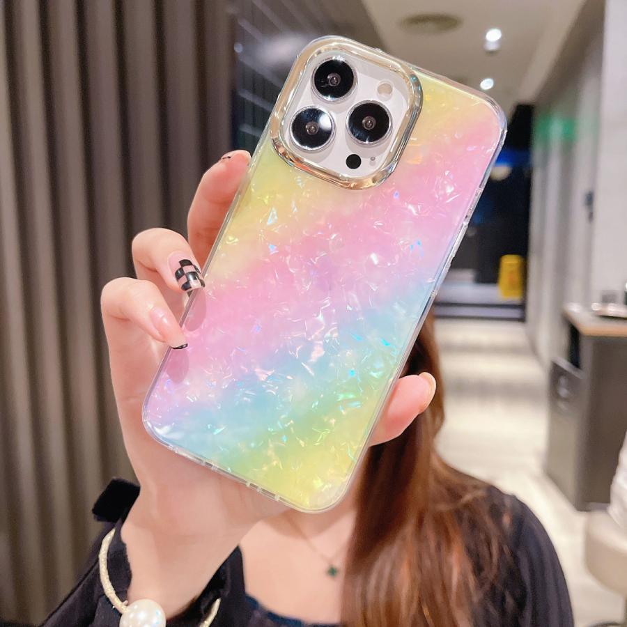 イニシャル♡マーメイド✨キラキラ カラフル 人魚 名入れ iPhoneケース iPhone14ケース iPhone14Pro ケース iPhone13 12 11 se 韓国 かわいい