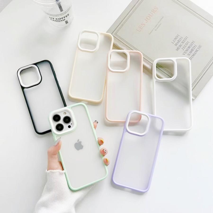 iPhone14 ケース iPhone13 ケース iPhone12 ケース iPhone13mini ケース スマホケース おしゃれ クリア 韓国 かわいい 半透明 パステルカラー ペールカラー :i1218:dot to dot 通販 iPhone13 透明スマホケース
