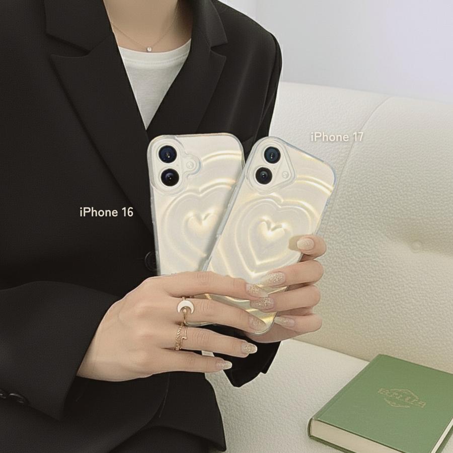iPhone17 ケース iPhone17Pro iPhone16 iPhone15 韓国 ハート iPhone