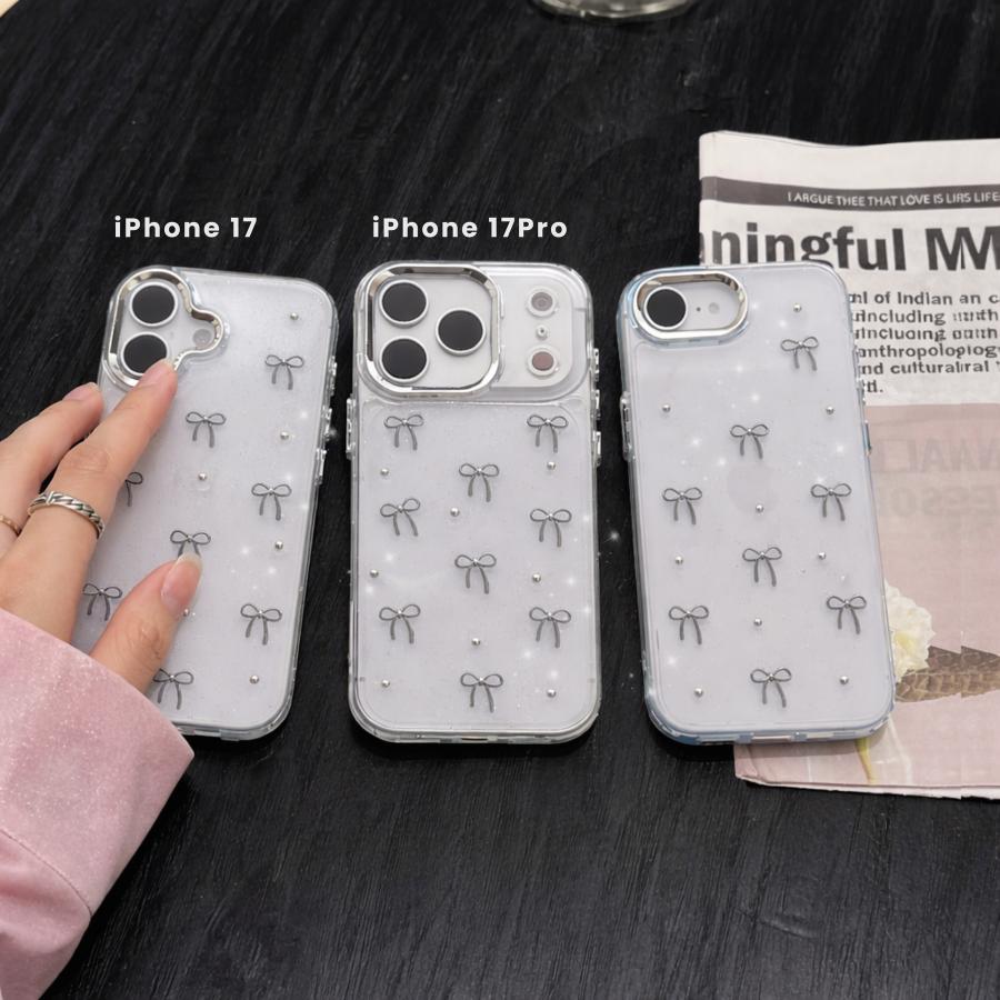 iPhone17 ケース iPhone17Pro Air iPhone16 iPhone16e きらきら クリア